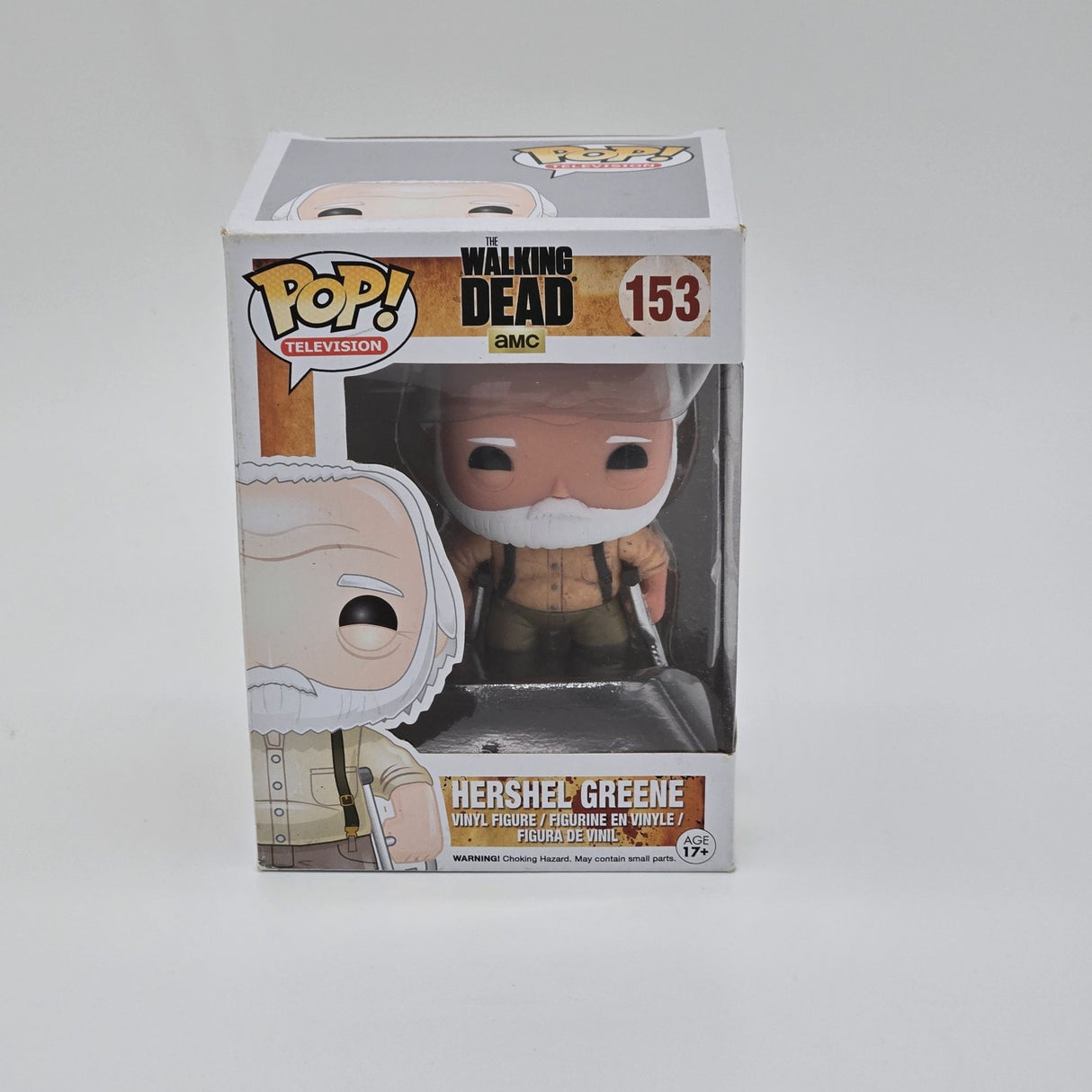 Funko Pop! Hershel Greene #153 The Walking Dead Vinyl Figure Collectible AMC Edition Five