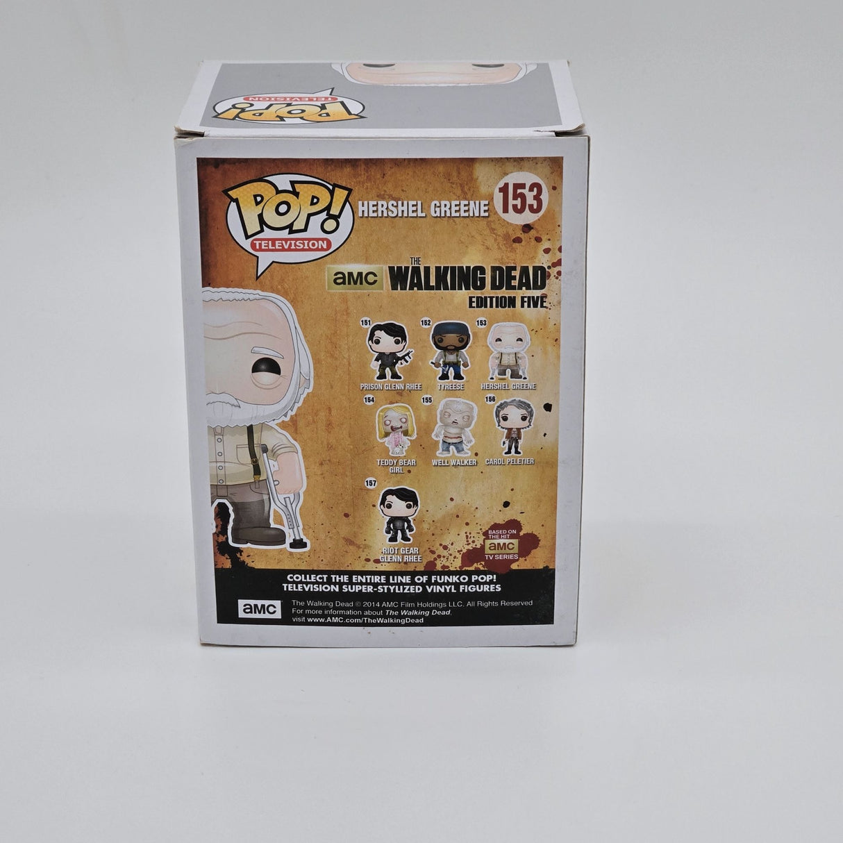 Funko Pop! Hershel Greene #153 The Walking Dead Vinyl Figure Collectible AMC Edition Five