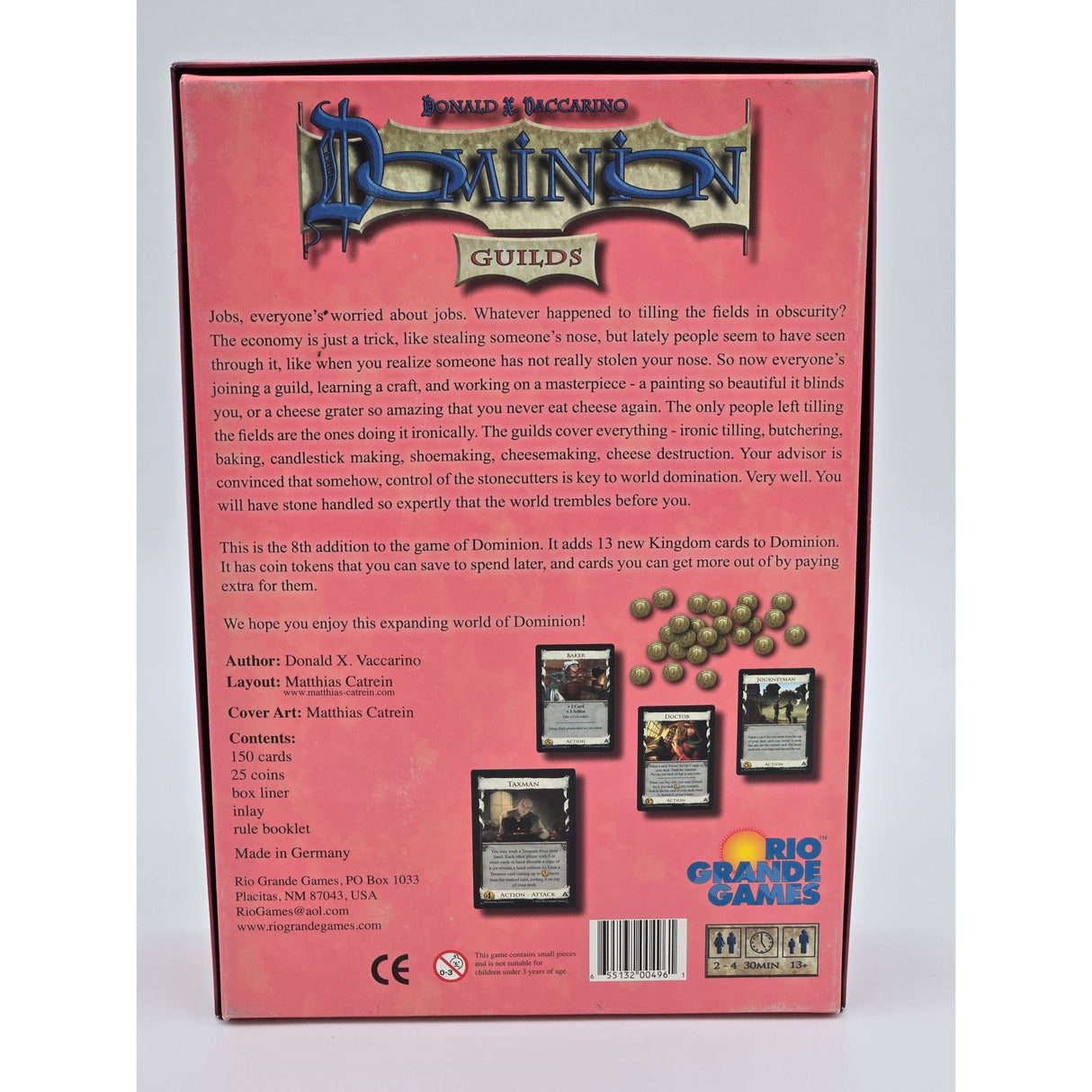 Dominion Guilds Expansion Card Game By Rio Grande Games
