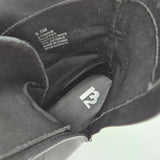 Stomrie R2 Black Chunky Lace-Up Combat Boots With Side Zipper Closure Size 9.5M