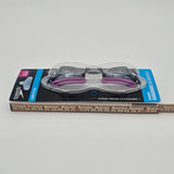Speedo Women's Vanquisher 2.0 Mirrored Goggles Low Profile UV Protection Competitive Swimwear Purple & Black