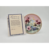 W.S. George Fine China Collector Plate 1991 Poppy Pastoral By Lena Liu W/ Certificate Of Authenticity