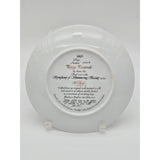 W.S. George Fine China Collector Plate 1991 Poppy Pastoral By Lena Liu W/ Certificate Of Authenticity