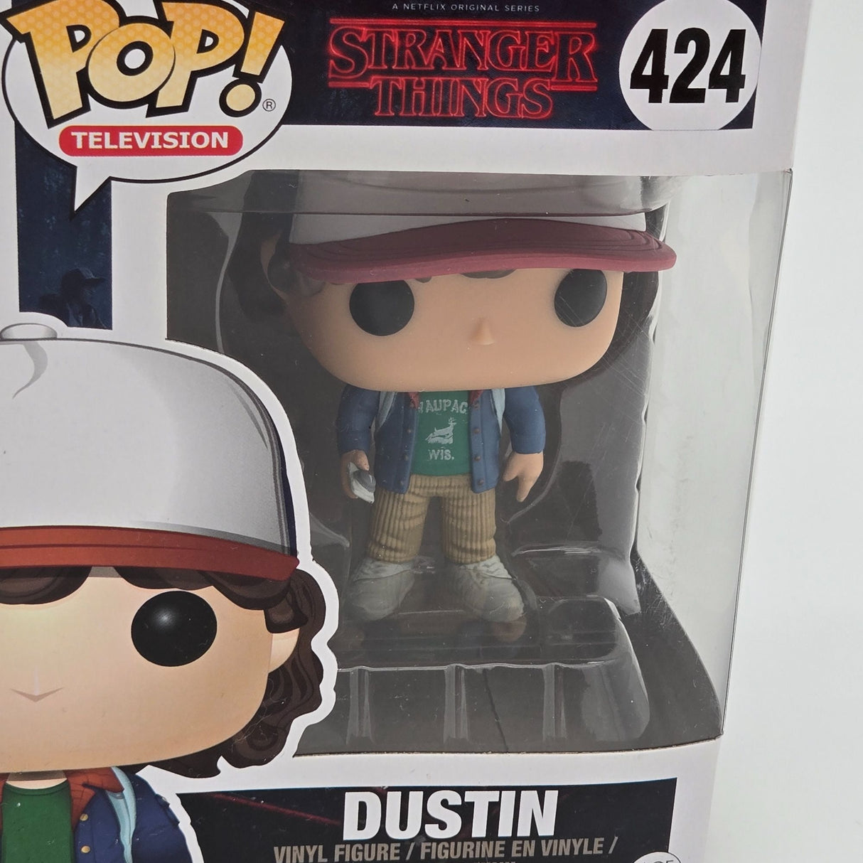 Funko Pop! Stranger Things Dustin Vinyl Figure #424 Collectible