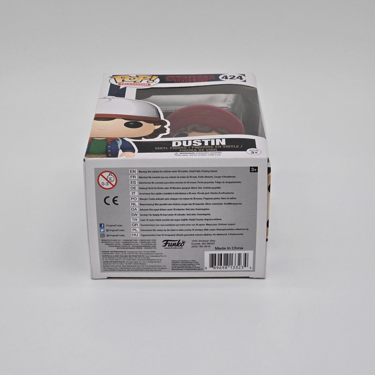 Funko Pop! Stranger Things Dustin Vinyl Figure #424 Collectible
