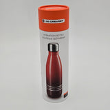 Le Creuset 500ml/17oz Stainless Steel Insulated Hydration Bottle Red Ombre Hot & Cold Beverages Durable Design, Color Cherry Red