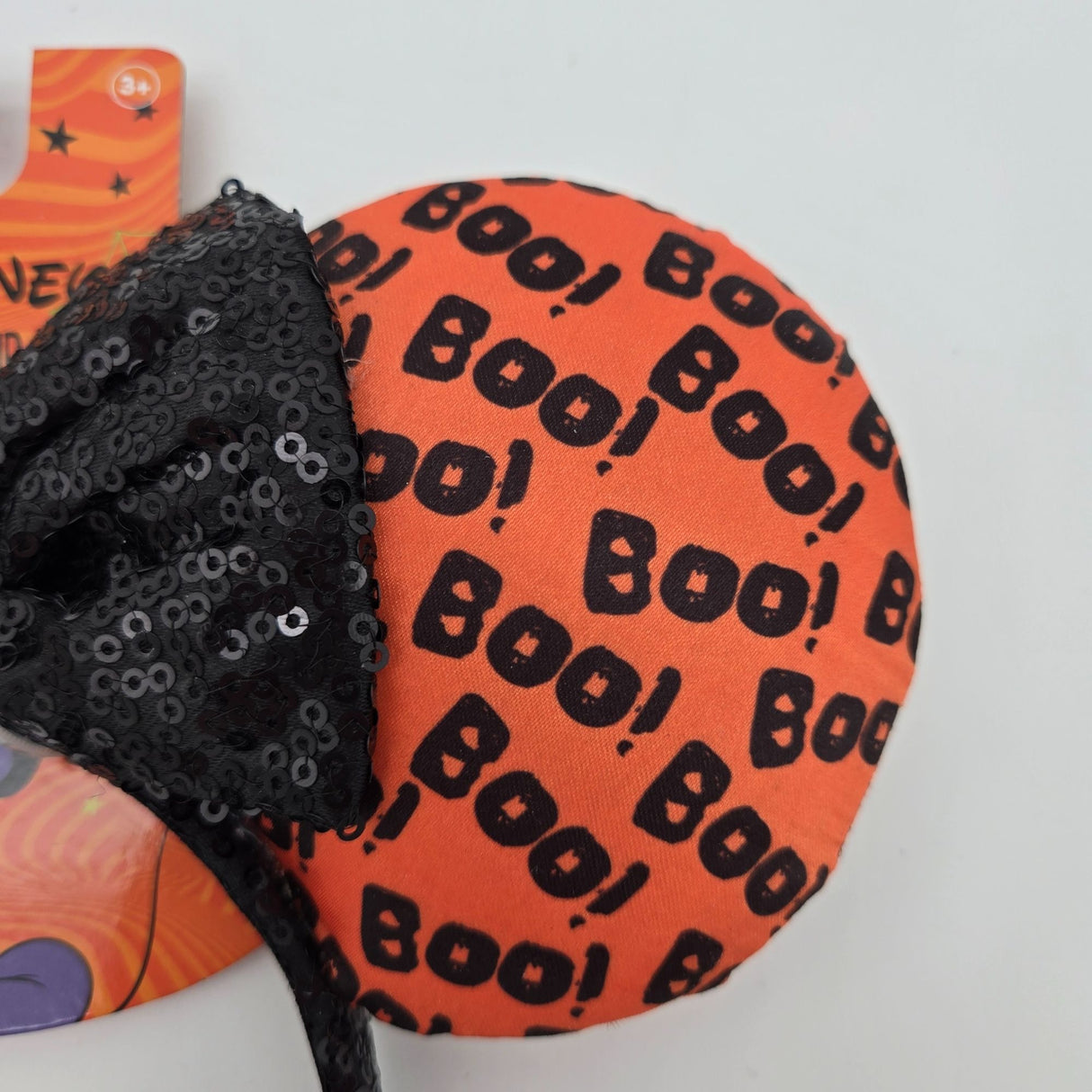 Disney Minnie Mouse Halloween Boo! Sequin Ear Headband